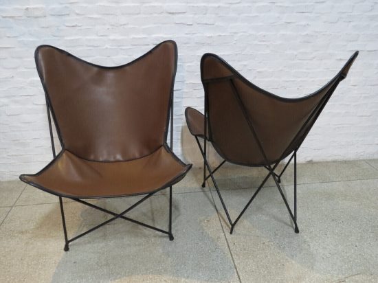 Lote: 98 - Lote: 98 - Par de sillones africanos