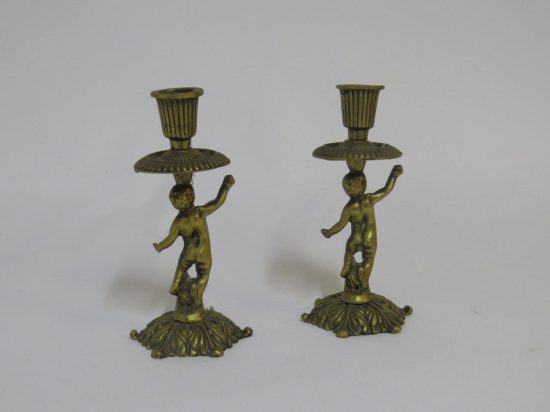 Lote: 1 - Lote: 1 - Candelabros bronce