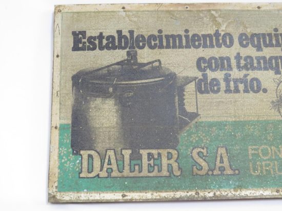 Lote: 108 - Lote: 108 - Cartel chapa